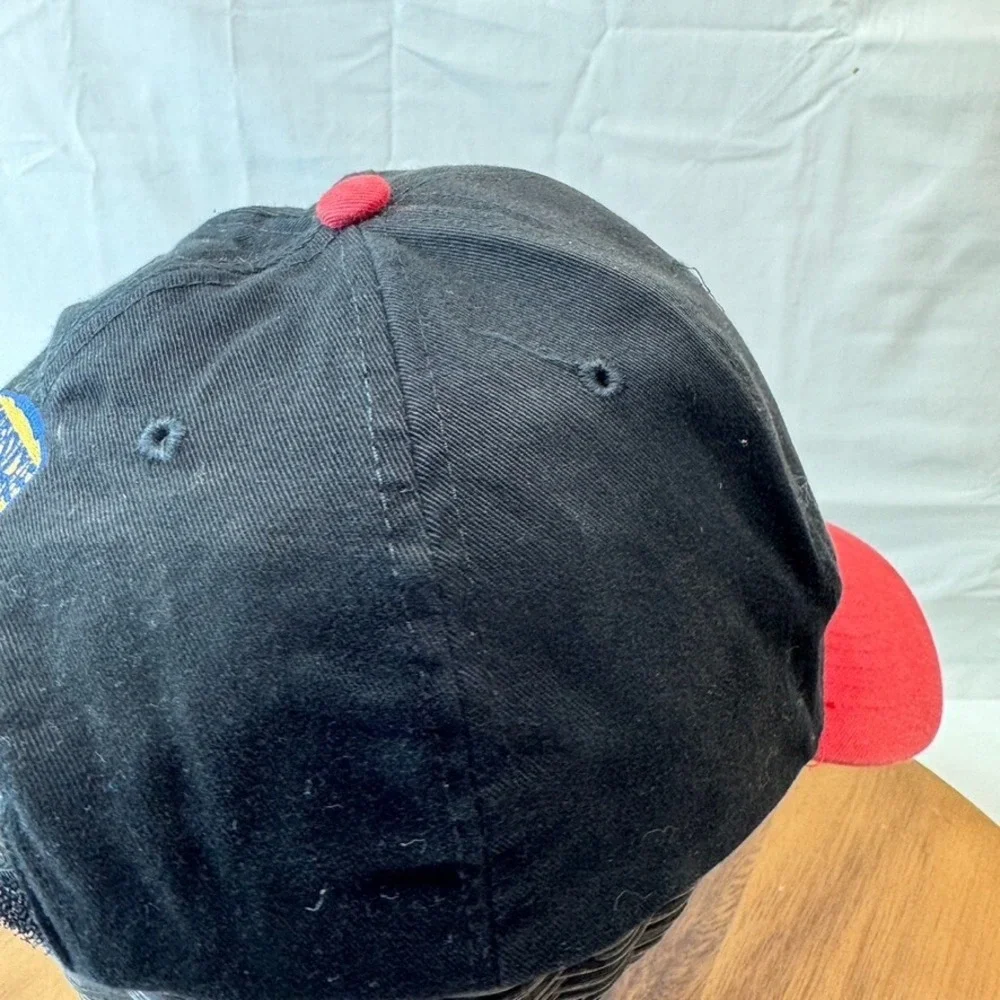 Vtg‎ Pittsburgh Pirates Hat Cap Strapback Black Red Adjustable Promotional Night